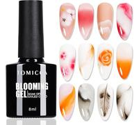 TOMICCA Clear Blooming Gel, 8ml Soak Off UV LED Vernis Gel pour Effet D'étalement, Marbre Magique Aquarelle Fleur Blooming Vernis à Ongles Semi Permanent Nail Art