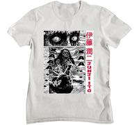 Tomie Junji Ito Horror Tee Junji Ito Uzumaki Title T Shirt Horror Manga White 3XL