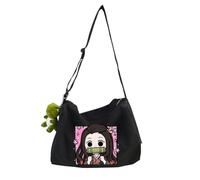 Tomioka Giyuu Sac à bandoulière Agatsuma Zen'itsu Sac à bandoulière Kamado Tanjiro Sac à bandoulière Sac à bandoulière léger et imperméable de grande capacité avec fermeture éclair et sangle réglable