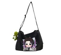 Tomioka Giyuu Sac à bandoulière Agatsuma Zen'itsu Sac à bandoulière Kamado Tanjiro Sac à bandoulière Sac à bandoulière léger et imperméable de grande capacité avec fermeture éclair et sangle réglable