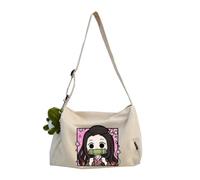 Tomioka Giyuu Sac à bandoulière Agatsuma Zen'itsu Sac à bandoulière Kamado Tanjiro Sac à bandoulière Sac à bandoulière léger et imperméable de grande capacité avec fermeture éclair et sangle réglable