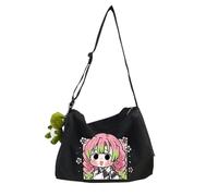 Tomioka Giyuu Sac à bandoulière Agatsuma Zen'itsu Sac à bandoulière Kamado Tanjiro Sac à bandoulière Sac à bandoulière léger et imperméable de grande capacité avec fermeture éclair et sangle réglable