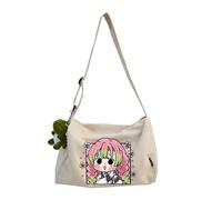 Tomioka Giyuu Sac à bandoulière Agatsuma Zen'itsu Sac à bandoulière Kamado Tanjiro Sac à bandoulière Sac à bandoulière léger et imperméable de grande capacité avec fermeture éclair et sangle réglable