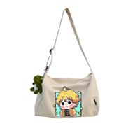 Tomioka Giyuu Sac à bandoulière Agatsuma Zen'itsu Sac à bandoulière Kamado Tanjiro Sac à bandoulière Sac à bandoulière léger et imperméable de grande capacité avec fermeture éclair et sangle réglable