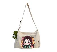 Tomioka Giyuu Sac à bandoulière Agatsuma Zen'itsu Sac à bandoulière Kamado Tanjiro Sac à bandoulière Sac à bandoulière léger et imperméable de grande capacité avec fermeture éclair et sangle réglable
