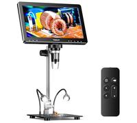 TOMLOV DM9 Max Microscope numérique HDMI 10,1 Pouces, 20MP Caméra de grossissement de Monnaie avec écran IPS HD, Cadeau pour collectionneurs Adultes, 10 lumières LED réglables, Compatible PC/TV