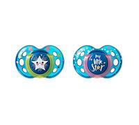 Tommee Tippee 18-36 mois plus proche de la nature Nuit 2 sucettes orthodontiques, modèle assorti