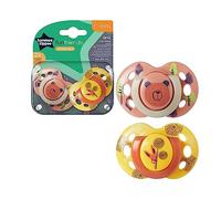 Tommee Tippee Sucettes Closer to Nature Fun Tétine réversible Lot de 2 6-18 mois