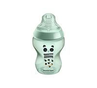Tommee Tippee Biberon Anti-Colique Avancé, Tétine Souple, 0+ Mois, 260ml, Lot de 1, Couleurs Assorties