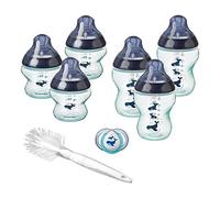 Tommee Tippee Biberon Kit Naissance pour Nouveau-né, Closer to Nature, Blanc et Décoré