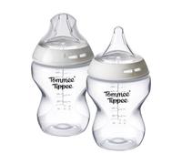 Tommee Tippee Biberon Natural Start 260 ml et Tétine Triangulaire, 260ml | Débit Lent