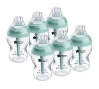 Tommee Tippee Biberons Anti-Colique, Tétine Imitant le Sein Maternel avec Système de Ventilation Anti-Colique Unique, 260 ml, Lot de 6