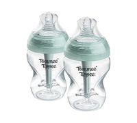 Tommee Tippee Biberons, biberon Anti-colique Avancé, 260ml, avec tétine à débit lent pour une prise en bouche naturelle, tube de ventilation anti-colique, lot de 2