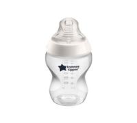 Tommee Tippee Biberons Closer to Nature, Tétine Imitant le Sein Maternel avec Valve Anti-Colique, 260 ml, Lot de 2, Be Kind Bleu et Rose (La couleur et le design peuvent varier)
