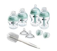 Tommee Tippee Biberons, Coffret nouveau-né Anti-colique Avancé, 4 x biberons avec 2 x tétines à débit moyen, tube de ventilation anti-colique