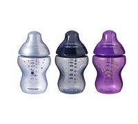 Tommee Tippee Biberons Morning Skies, 260 ml, Valve Anti-Colique, Tétine Souple, Lot de 3