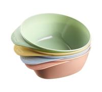 Tommee Tippee Bols pour Bébés Easiscoop, à partir de 6 mois, Lot de 4, Base triangulaire et poignée ergonomique, Bols de sevrage empilables