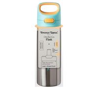 Tommee Tippee Bouteille isotherme en acier inoxydable avec paille en silicone pour les tout-petits 500 ml, 24 mois et plus