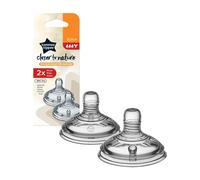 Tommee Tippee Closer to Nature Baby Bottle Teats, Breast-Like, Anti-Colic Valve,