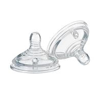 Tommee Tippee Tétines Closer to Nature – anti-colique, silicone, débit moyen, 3m+, pack de 2