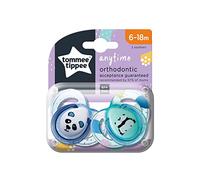 Tommee Tippee Closer to Nature Sucettes, 6-18 mois, 1 paquet de 2 sucettes (modèle assorti)