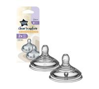 Tommee Tippee Closer to Nature Tétines, Débit Lent, Lot de 2