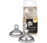 Tommee Tippee Tétines biberon Closer to Nature Silicone anti-colique Débit variable Lot 2