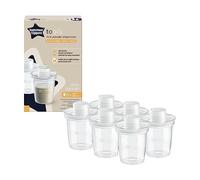 Tommee Tippee Distributeurs de lait en poudre – Lot de 6, 8 cuillères par pot, pour biberons nomades