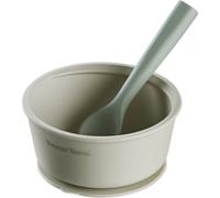 Tommee Tippee EasiStick Silicone Bowl & Spoon bol en silicone avec ventouse 4m+ Green 1 pcs