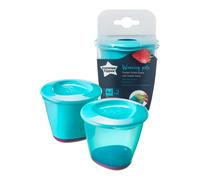 Tommee Tippee Explora pack de 2 grandes tasses à manger à fond flexible bleu A