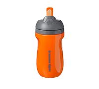 Tommee Tippee Gobelet isotherme avec paille pour enfant à partir de 12 mois, 1 pièce, orange, 549357 (1 pièce)