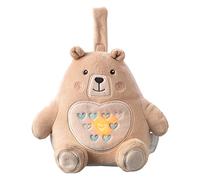 Tommee Tippee Grofriend Bennie l'Ourson, Veilleuse Aide au Sommeil pour Bébé, Peluche Musicale Rechargeable avec Sons Apaisants, Bruits Blancs, et Technologie CrySensor
