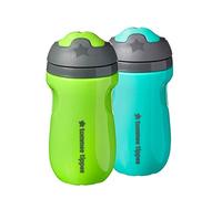 Tommee Tippee Insulated Sippee Toddler Sippy Cup, Spill-Proof 12+ Months, 2 Count, Turquoise & Green