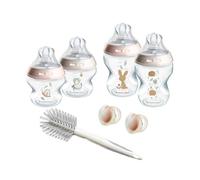 Tommee Tippee Kit Natural Start – Biberons anti-colique 150/260 ml, tétines débit lent/moyen, Rose