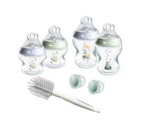Tommee Tippee Kit de Démarrage Nouveau-nés Natural Start, Biberons anti-colique 150 ml et 260 ml, Tétines imitant la forme du sein maternel à débit lent et moyen, Auto-stérilisant, Bleu
