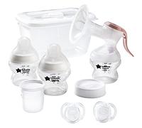 Tommee Tippee Kit de Démarrage Pour L'allaitement, Tire-Lait Manuel, Biberons et Tétines, Boite de Stérilisation, Sucettes, Pots de Conservation, Coussinets D'allaitement Jetable