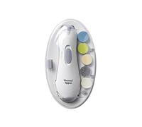 Tommee Tippee Lime à Ongles Électrique pour bébé, Coupe-Ongles à Piles pour Enfant en Bas Âge avec Éclairage LED et Six Têtes de Limage pour Bébé et Adulte