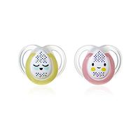 Tommee Tippee - Lot de 2 sucettes Nuit 0-6 Mois - modèle assortie