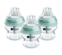Tommee Tippee Lot de 3 biberons anti-coliques avancés avec tétine à débit lent, 150 ml, 0 m +, auto-stérilisant, essentiels d'alimentation pour bébé