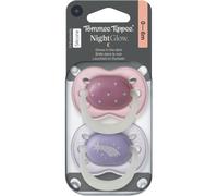 Tommee Tippee NightGlow Soother 0-6m tétine Girl 2 pcs