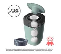 Tommee Tippee Poubelle à couches Twist & Click Sangenic Tec – 30 couches, Verte