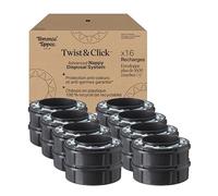 Tommee Tippee Recharges Originales pour Poubelle à couches Twist & Click, Lot exclusif de 16, Recharge rapide et Pack économique (l'emballage peut varier)
