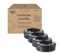 Tommee Tippee Recharges Originales pour Poubelle à couches Twist & Click, Lot exclusif de 4, Recharge rapide et Pack économique (l'emballage peut varier)