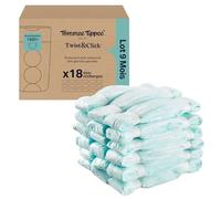 Recharges pour poubelle à couches Tommee Tippee Twist & Click, lot de 18, avec film antibactérien* multicouche, s'adapter à votre cassette de poubelle à couches Twist & Click existante