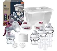 TOMMEE TIPPEE Starter Kit Allaitement Manuel Made for Me, tire-lait manuel et accessoires d’allaitement