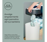 Tommee Tippee Poubelle à couches Twist & Click Starter-Set – 6 recharges antibactérien – Blanc