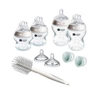 Tommee Tippee Starter Set Natural Start per neonati, 150 ml e 260 ml, biberon anti-colica con tettarella a flusso lento, tettarelle a flusso lento e medio per un attacco naturale, autosterilizzante