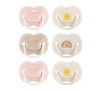 Tommee Tippee Sucette Anytime, 0-6 mois, lot de 6 sucettes symétriques sans BPA fournies avec une capsule de stérilisation réutilisable