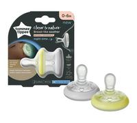 Tommee Tippee Sucette Ctn - Forme Naturelle Nuit X2 0-6 Mois