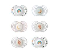 Tommee Tippee sucette de nuit, 18-36 mois, lot de 6 sucettes phosphorescentes avec capsule de stérilisation réutilisable